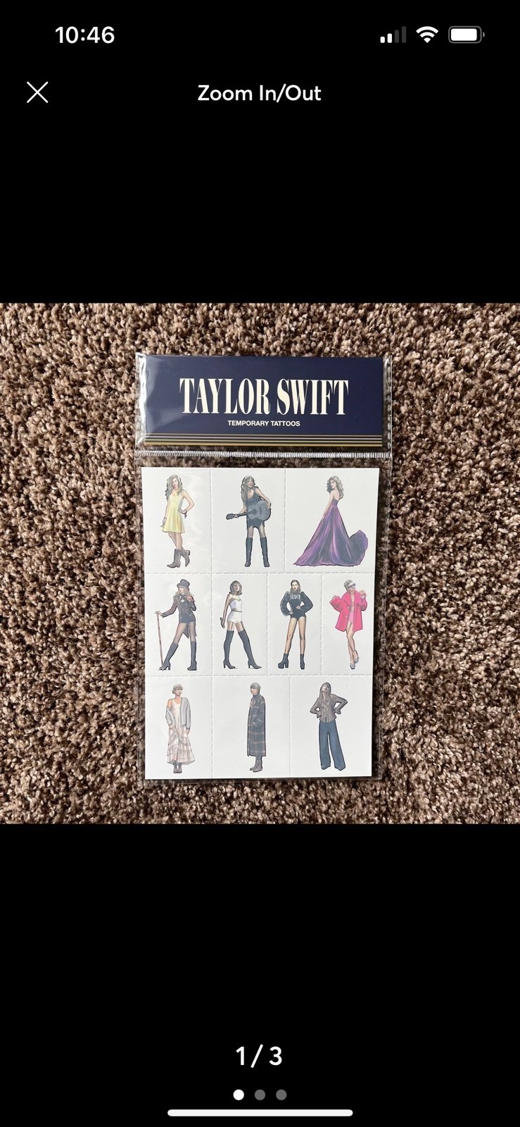 Taylor Swift Eras Temporary Tattoos
