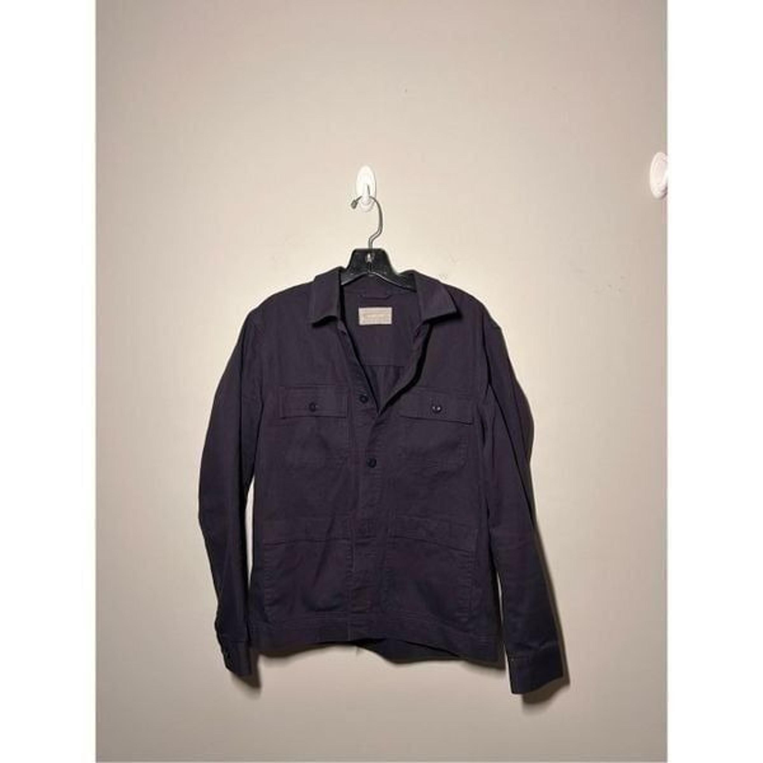 Everlane navy blue denim chore jacket size small C20-7