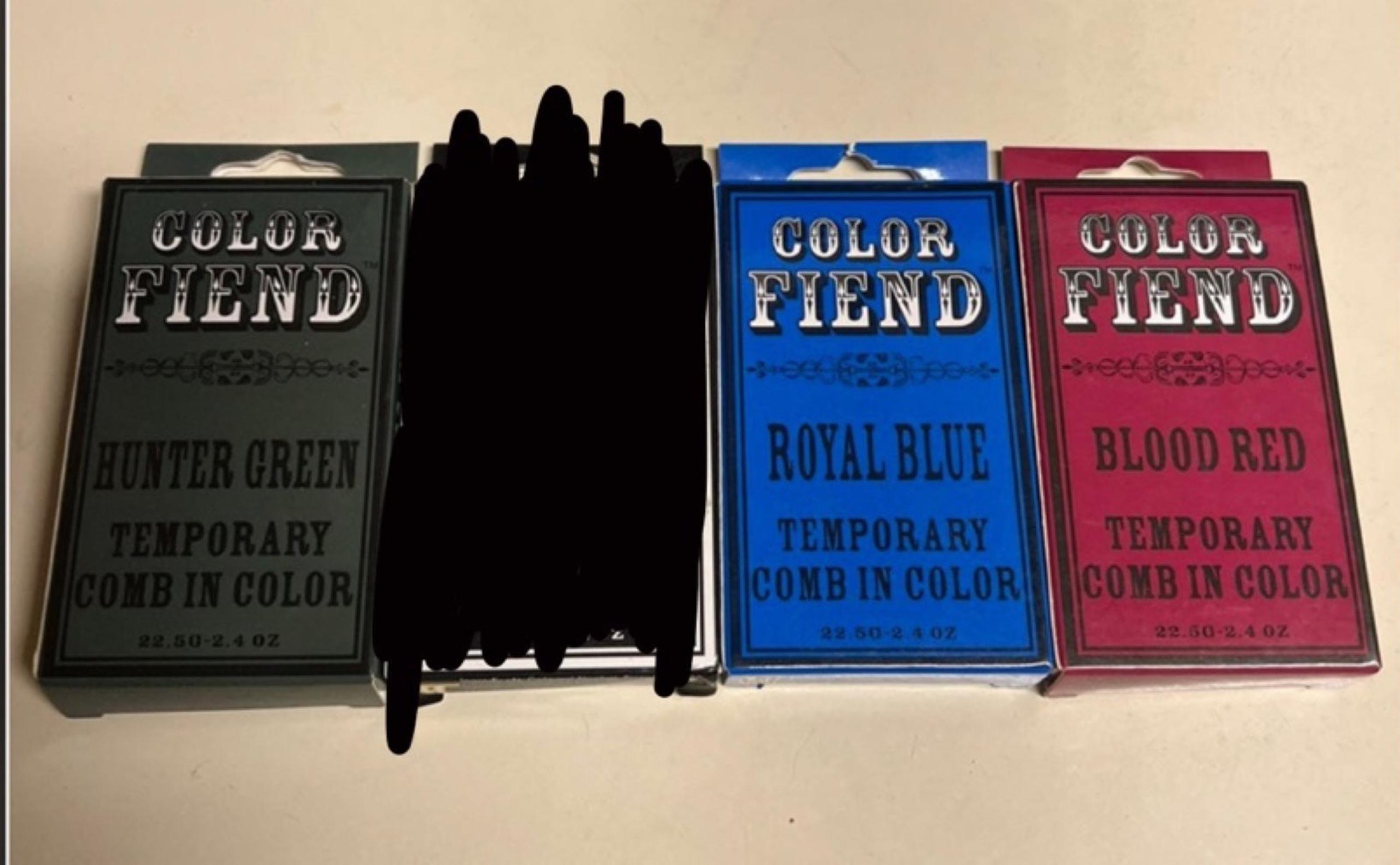 COLOR FIEND TEMPORARY COMB IN HAIR NEW VINTAGE RARE FOUR ARCTIC FOX MANIC PANIC