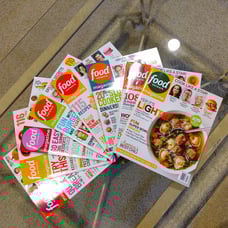 Food Network Magazines, 8 lot - 2014. Great Condition
