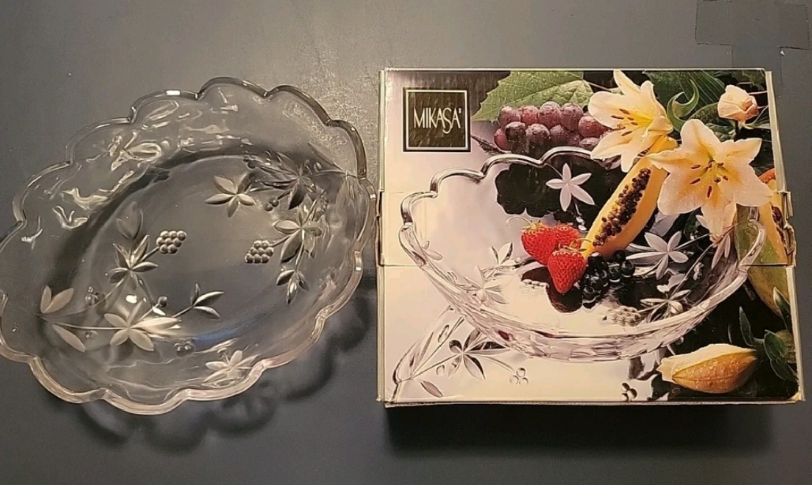 Mikasa Garden Terrace 13 Inch Oval Hostess Bowl With Original Box
