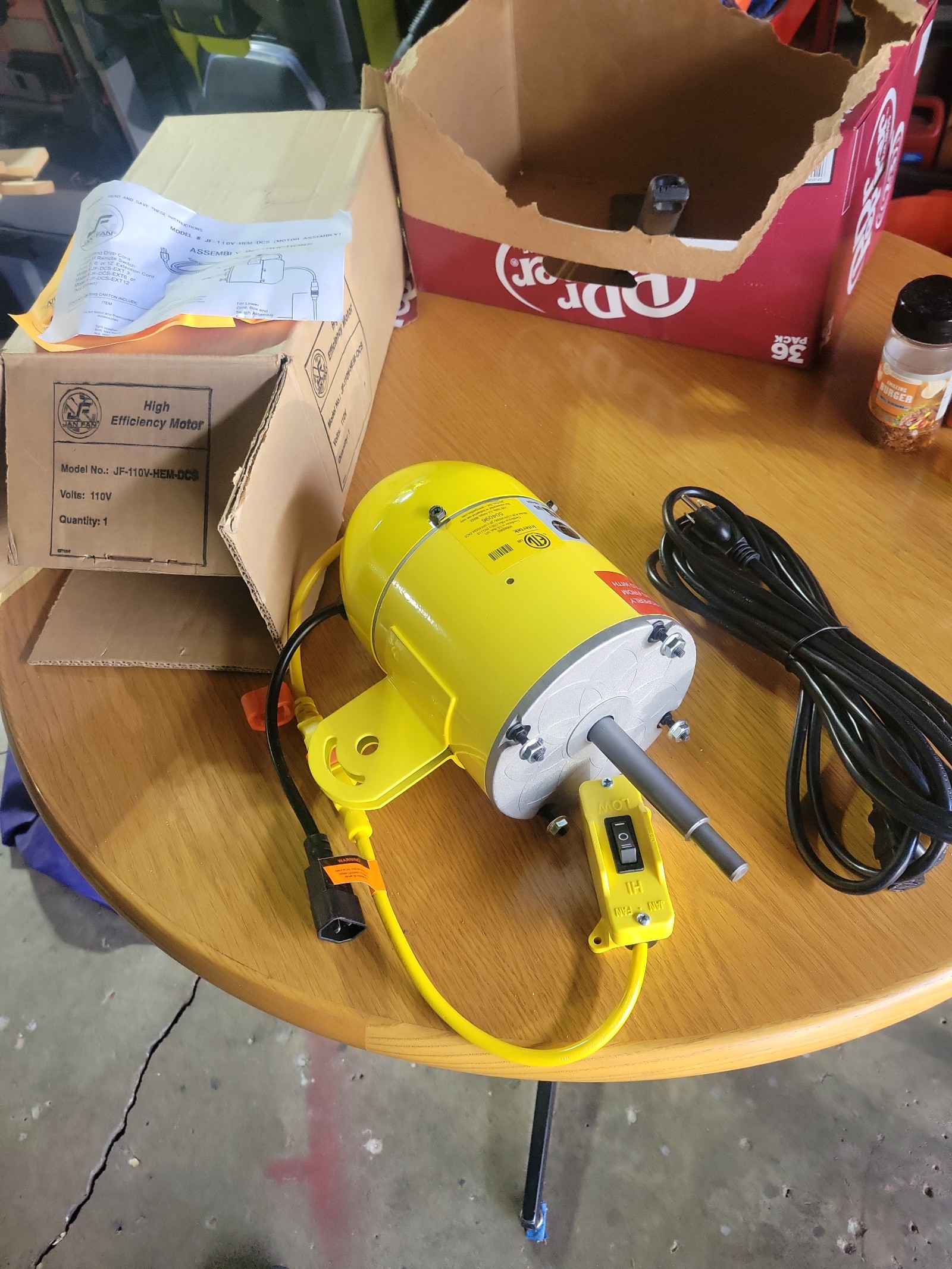 Brand new Jan fan industrial fan motor - detail