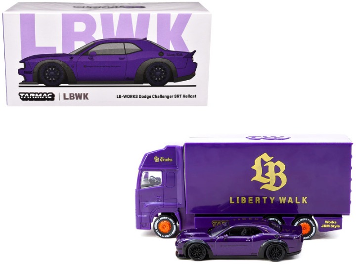 Dodge Challenger SRT Hellcat Liberty Walk Purple Metallic