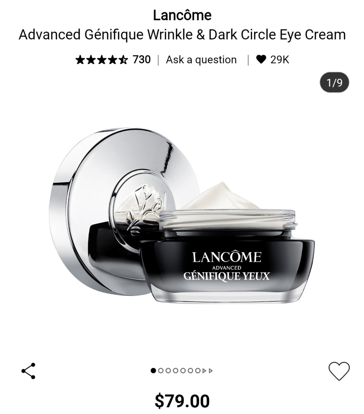 NWT Lancome Advanced Genifique eye cream