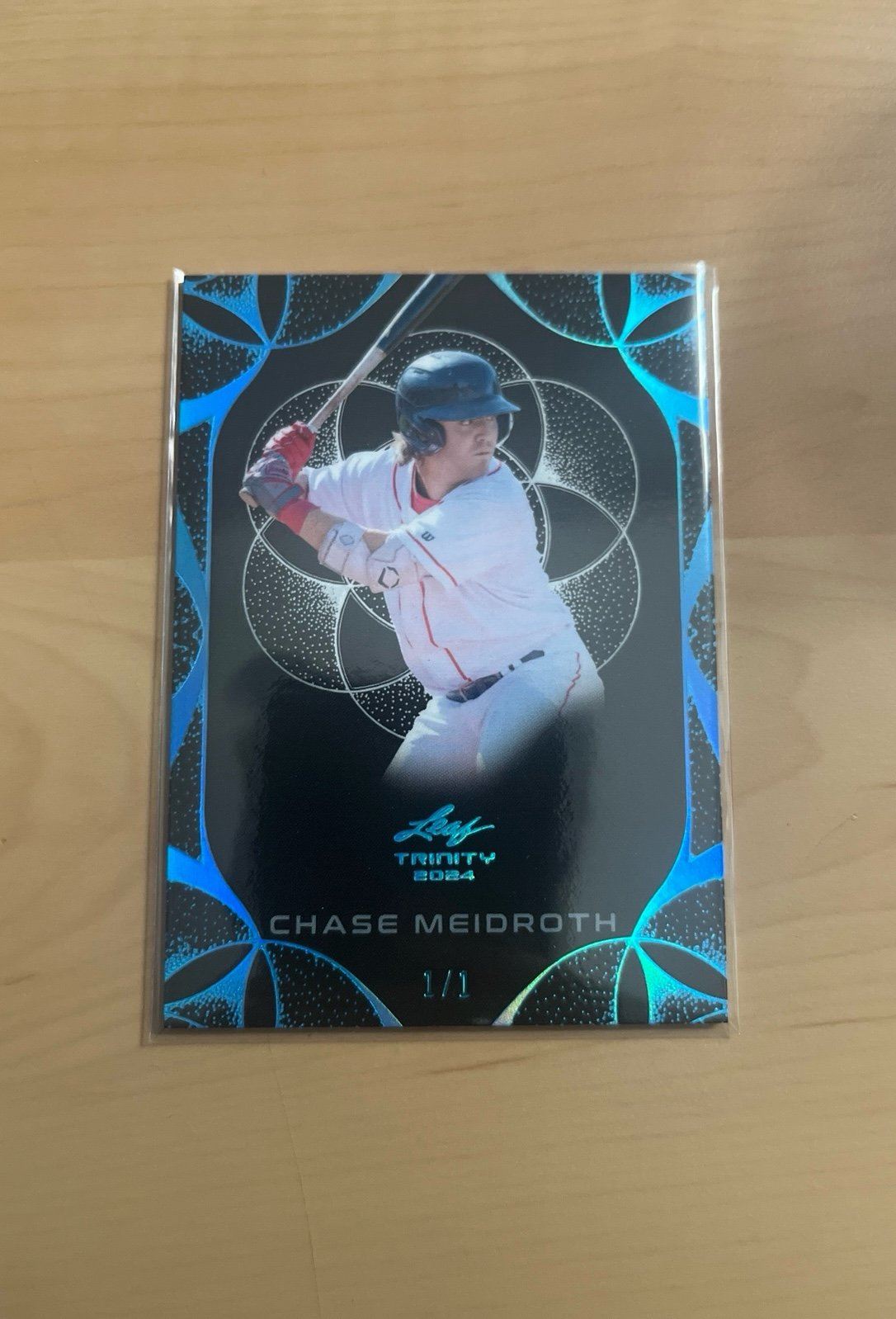 Chase Meidroth 2024 Leaf Trinity 1/1 Chicago White Sox