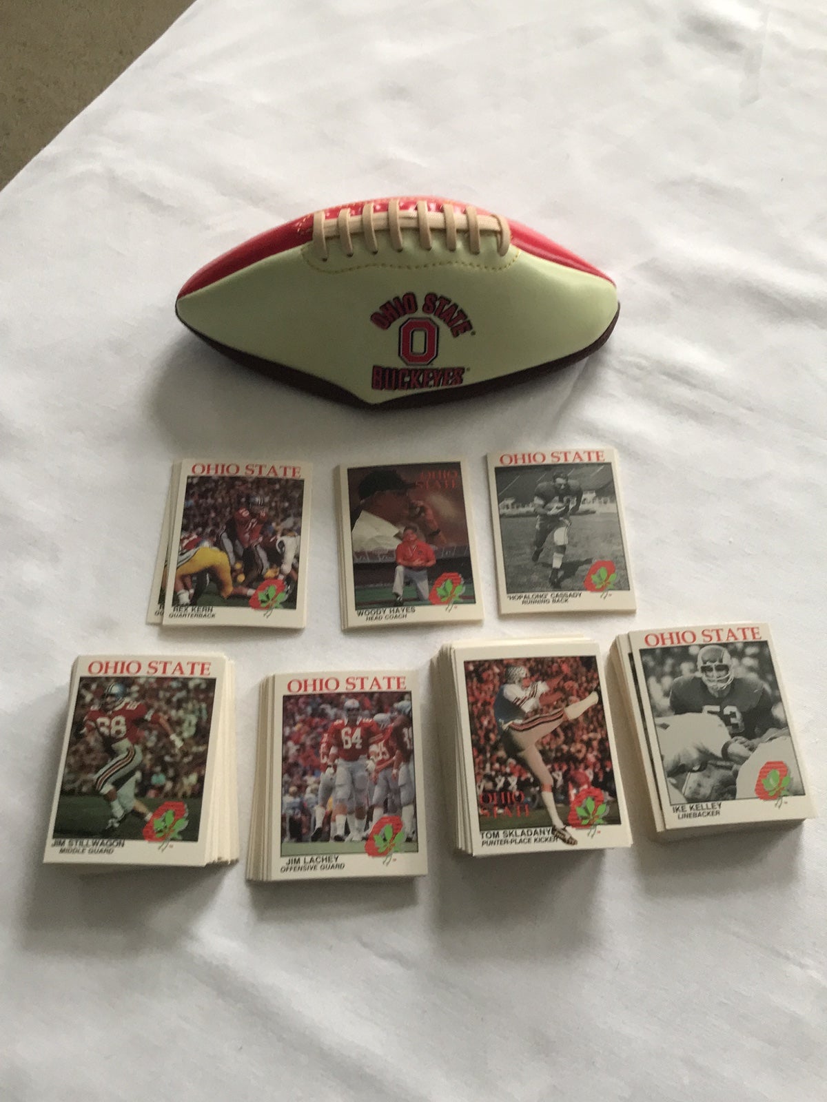 Vintage The Ohio State Buckeyes football and cards
