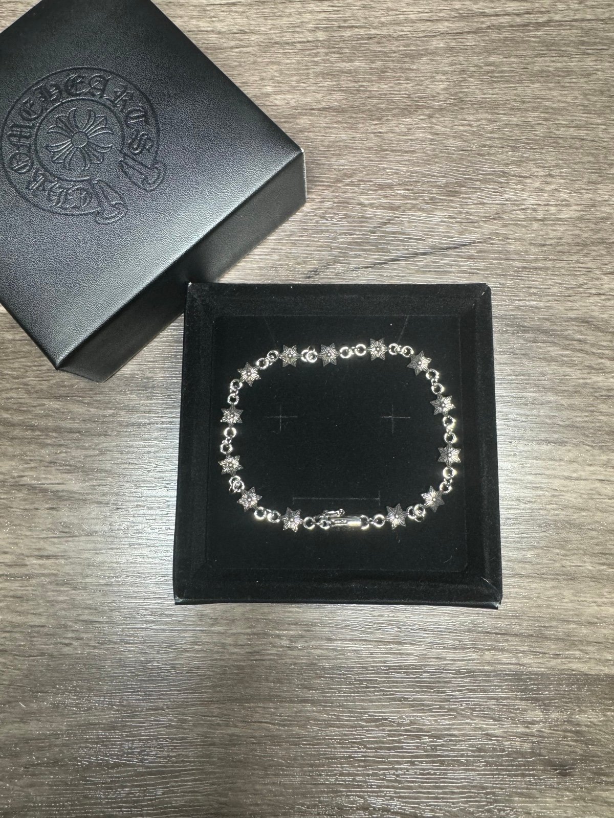 Chrome Hearts style 925 silver - “star pattern” bracelet