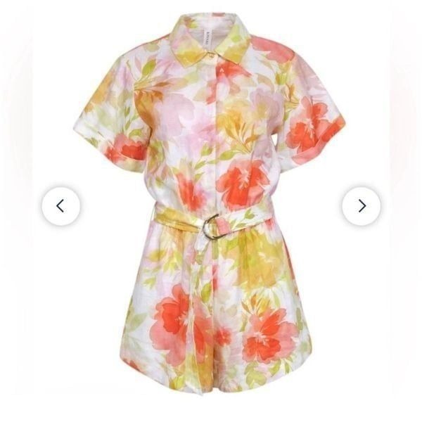 KIVARI Romper Short Floral Sz 6 NWOT