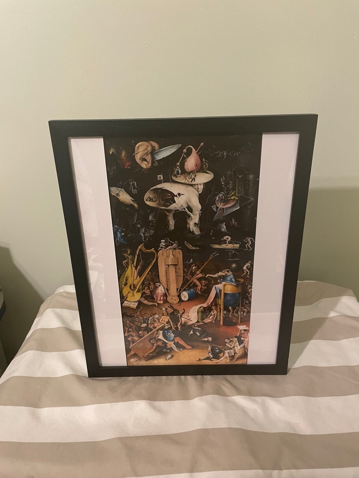 Hieronymus Bosch Garden of Earthly Delights Detail Framed Print 12x15 Hell Art