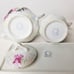 Vintage Floral Porcelain Sugar and Creamer Set, made in Japan