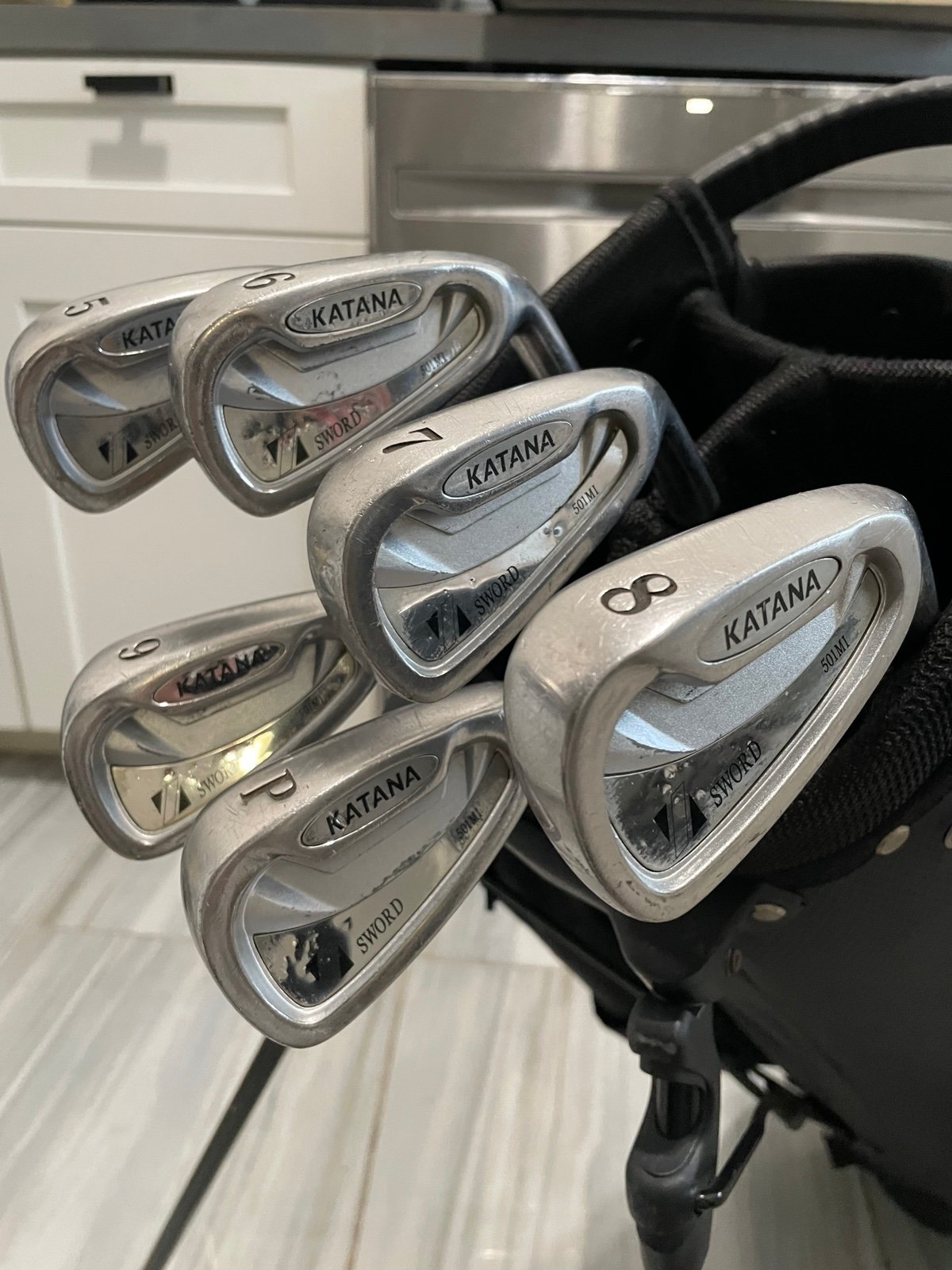 KATANA Sword 501M1 iron Set (5i-PW), R Flex Graphite, RH