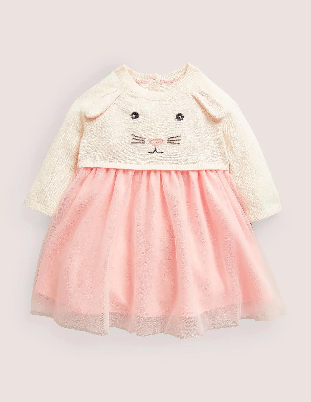 NWT Mini Boden Knitted Tulle Dress 6-9m