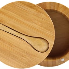 Bamboo Seasonings Box with Mini Spoon
