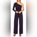 Susana Monaco Navy One Shoulder Jumpsuit Size Small NWT