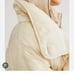 Free People Never Say Never Puffer Jacket Quilted Slouchy Collar Ivory Tan
