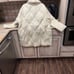 Free People Never Say Never Puffer Jacket Quilted Slouchy Collar Ivory Tan