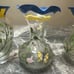 3 Lenox Crystal Butterfly Meadow Hand Painted Vases 6 Each - 3 in Set
