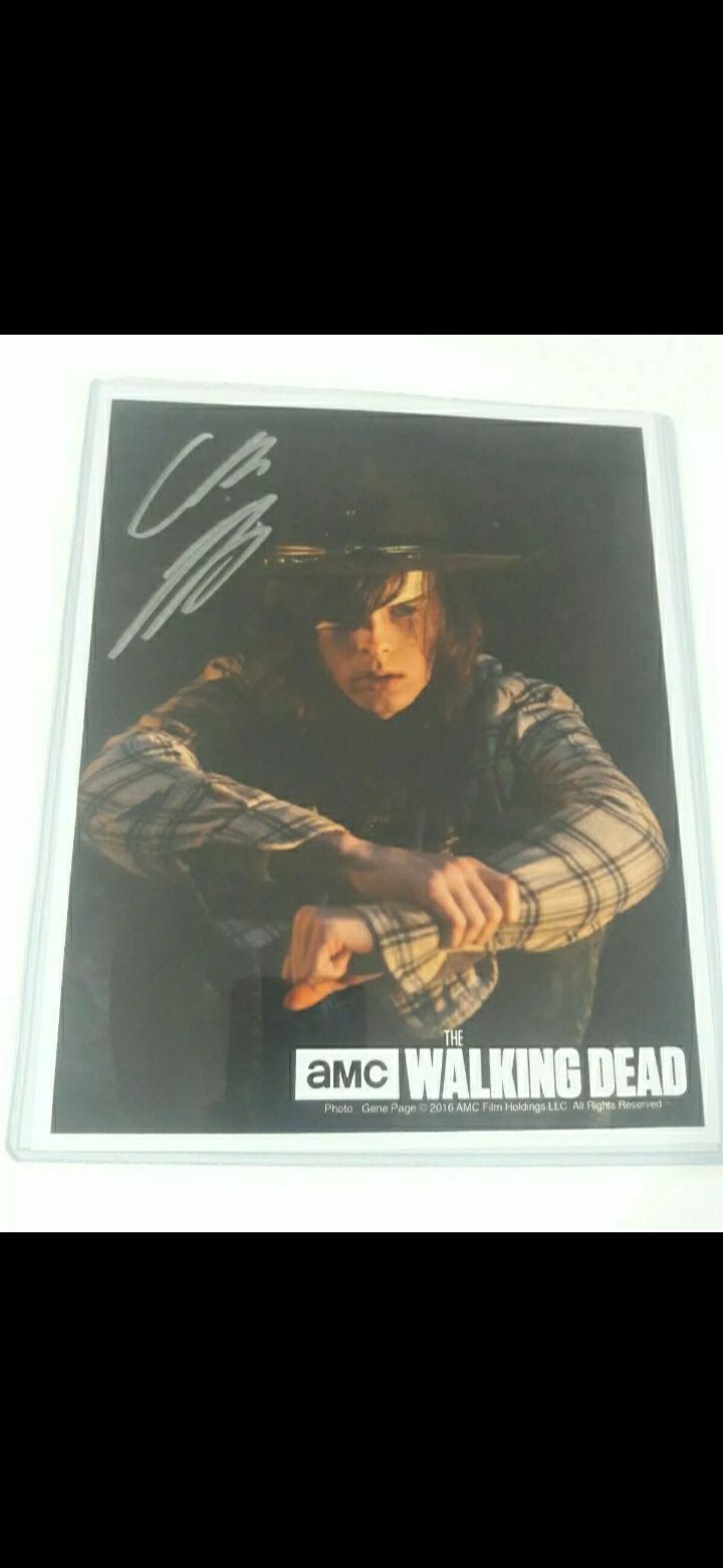 Chandler Riggs Signed Poster