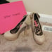 Betsey johnson vintage pin up bow tan platform vendeta heels