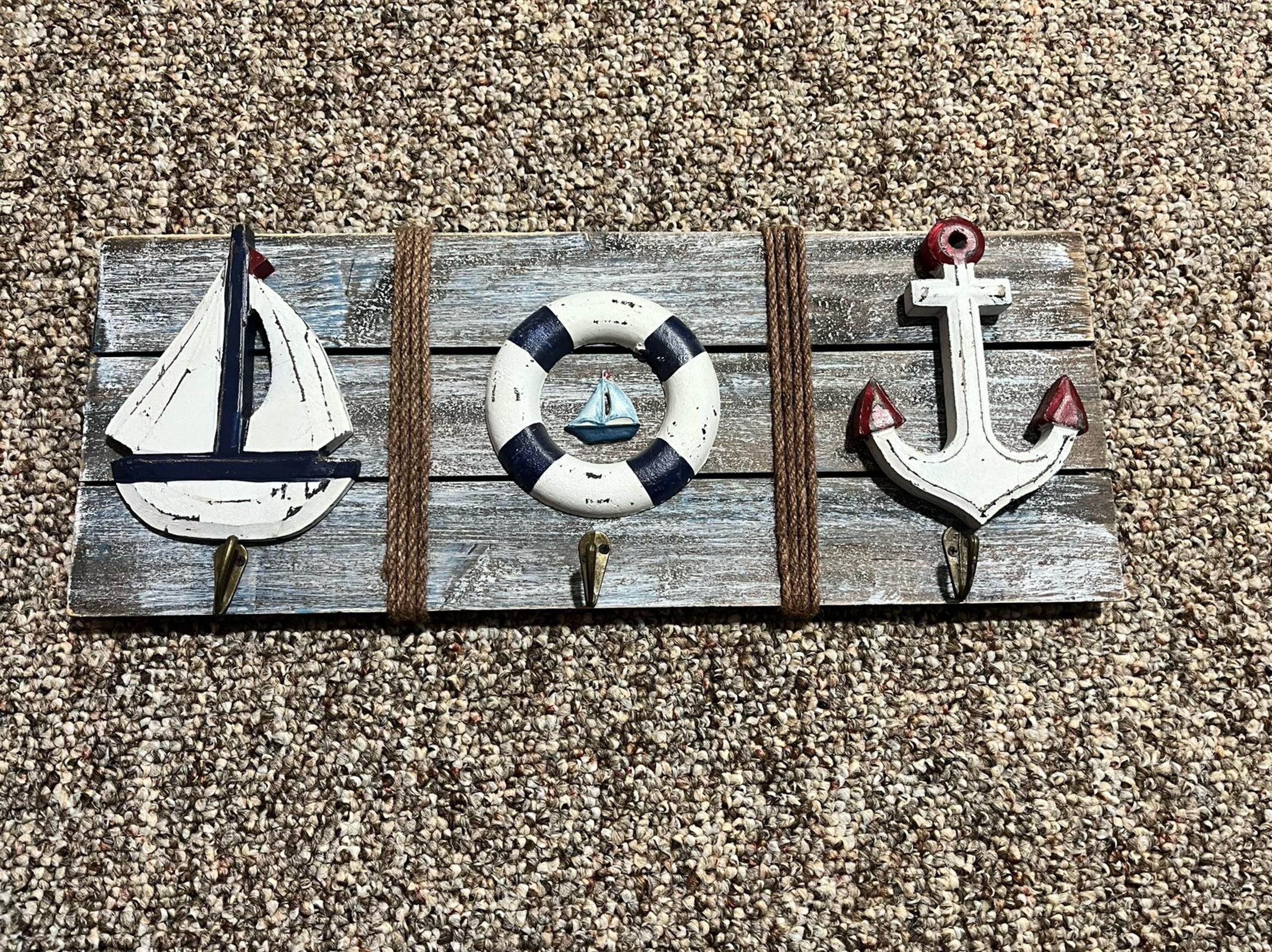 Hobby Lobby Beach Decor 3 hooks hanger