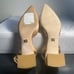 Badgley Mischka Emmie Block Heel Warm Nude Satin Slingback Crystal Buckle Sandal