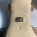 Badgley Mischka Emmie Block Heel Warm Nude Satin Slingback Crystal Buckle Sandal