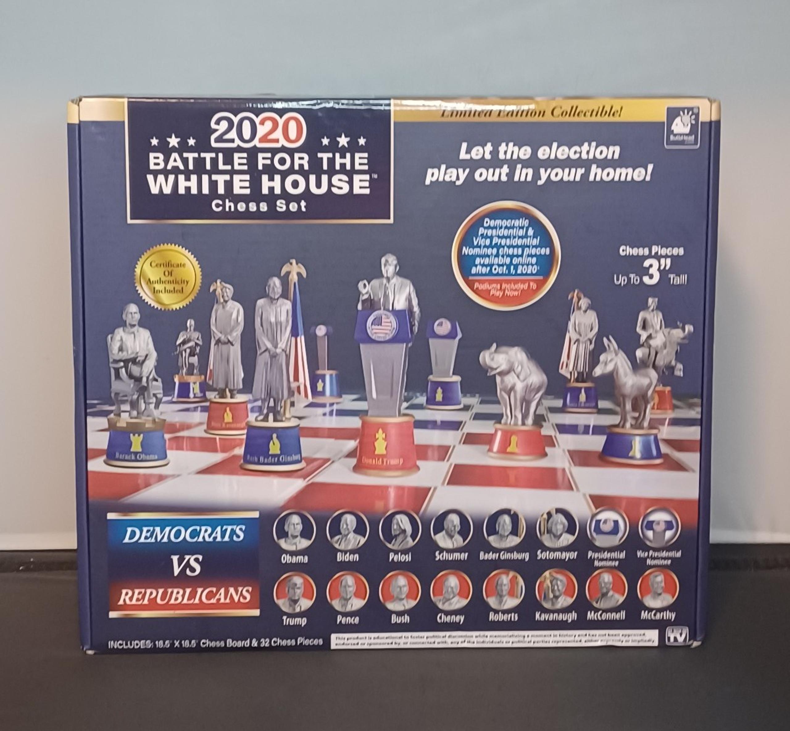 New 2020 Battle for the White Chess Set.