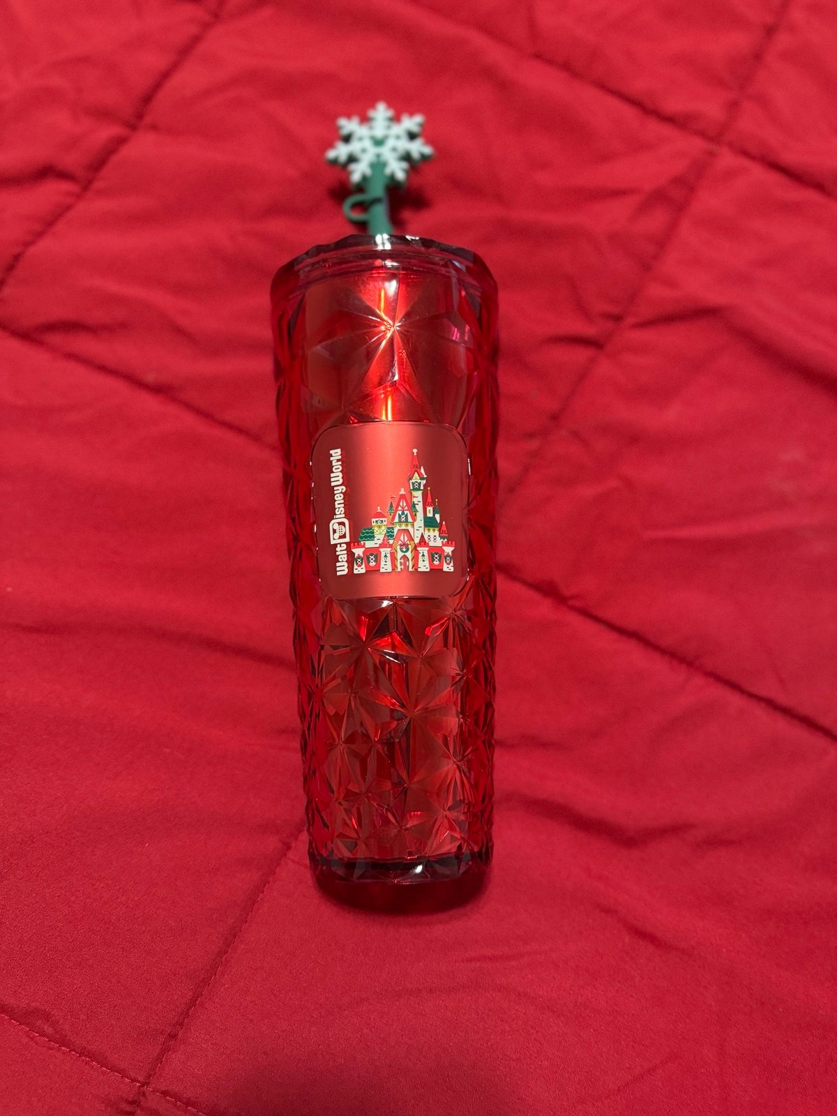Starbucks Walt Disney World Tumbler with Snowflake Topper