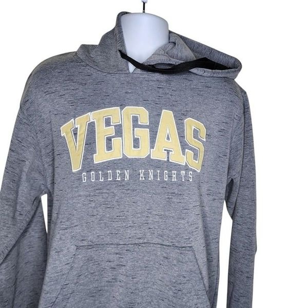 Vegas Golden Knights Pullover Hoodie NHL Hockey Sweatshirt Mens Size L Gray