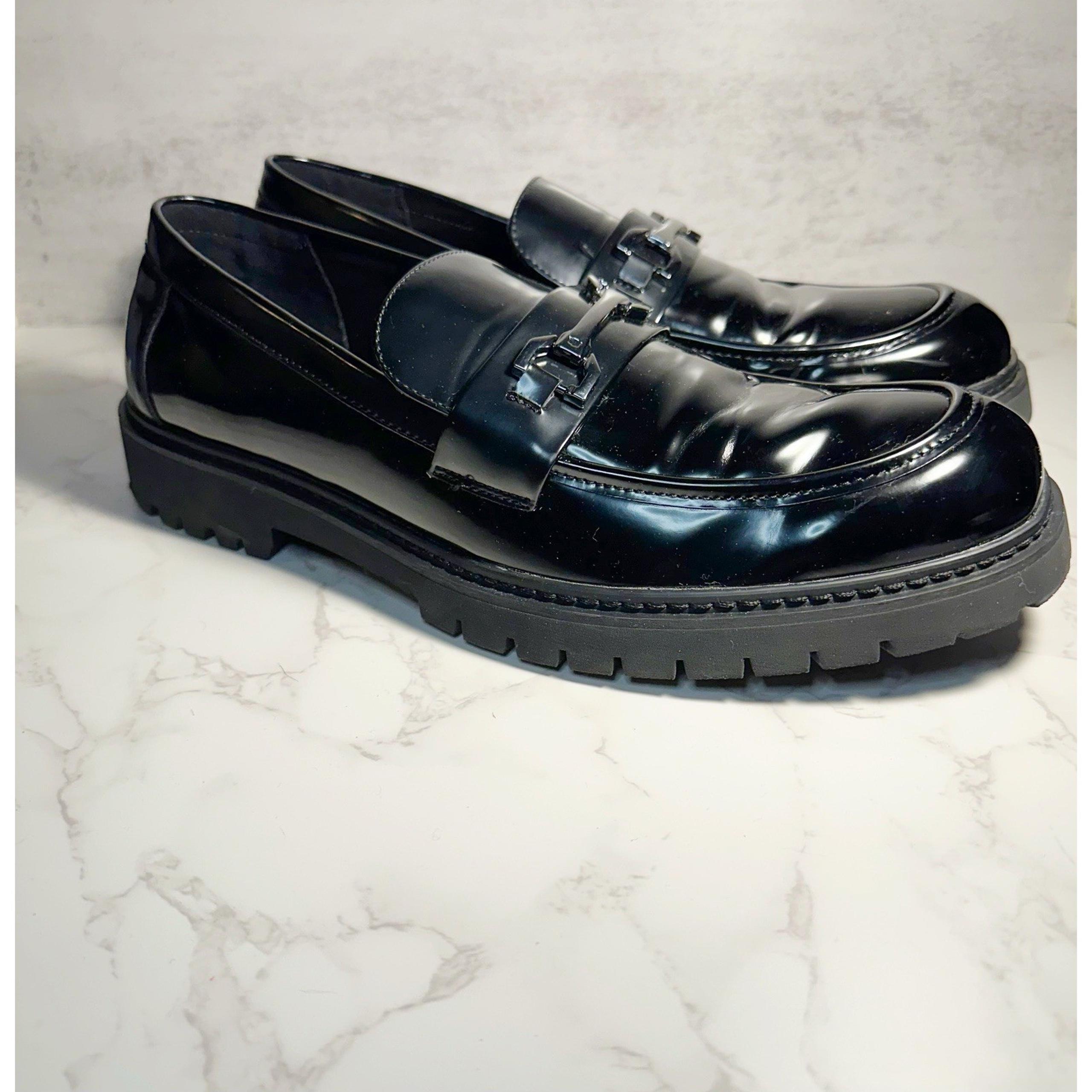 Men’s Black Loafer In Size 12 With Sliver Buckle (item #2) - Steve Madden