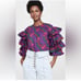 Ulla Johnson Tulia Blouse in Violet Size 0 XS