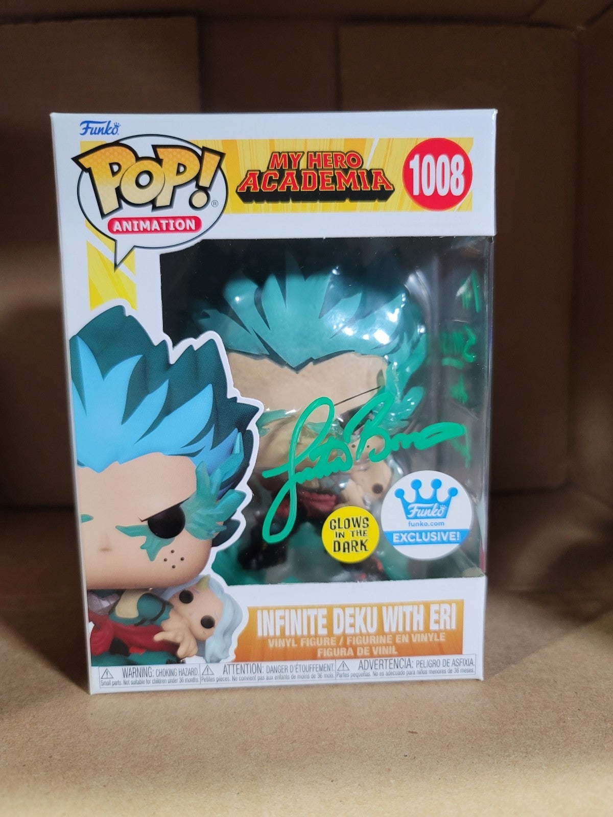 Autographed Infinite Deku Glow Funko