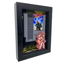 Nintendo Indiana Jones and the Last Crusade NES Video Game 8 Bit 3D Art