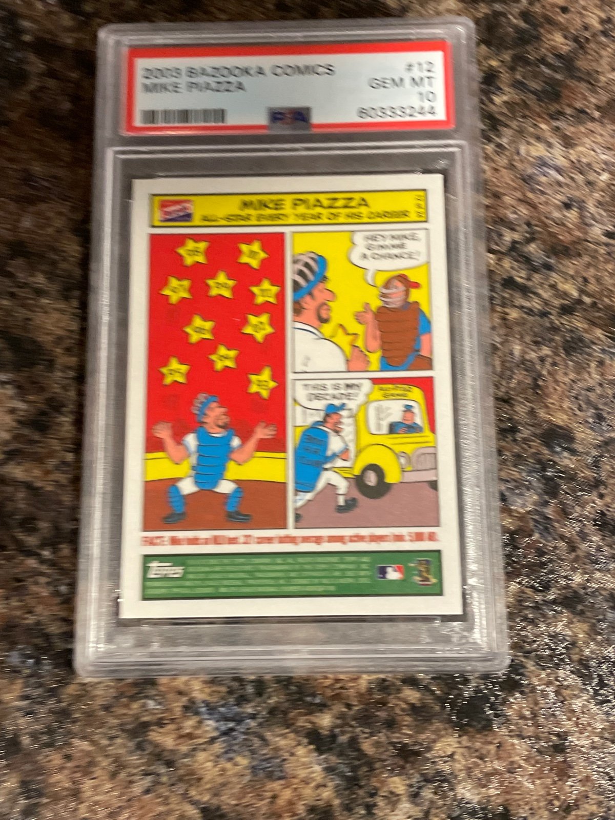 Mike Piazza 2003 Bazooka Comic SP Los Angeles Dodgers PSA 10 Low pop