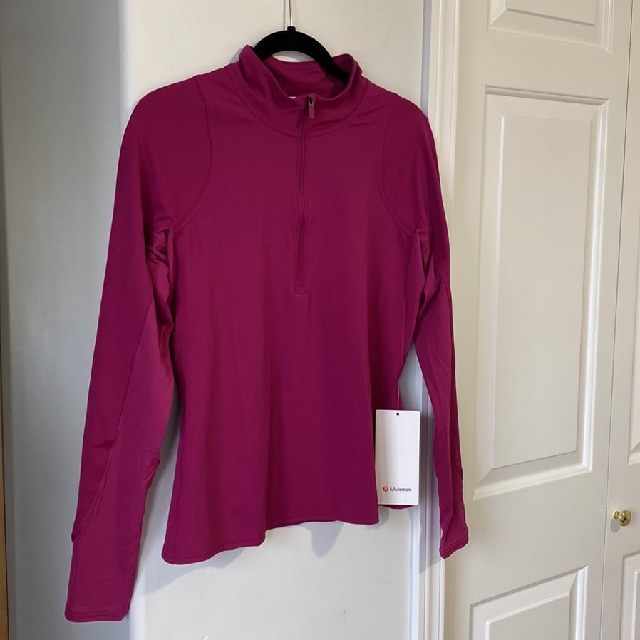 Lululemon - Magenta Purple Nulux Long Sleeve Tennis Half-Zip