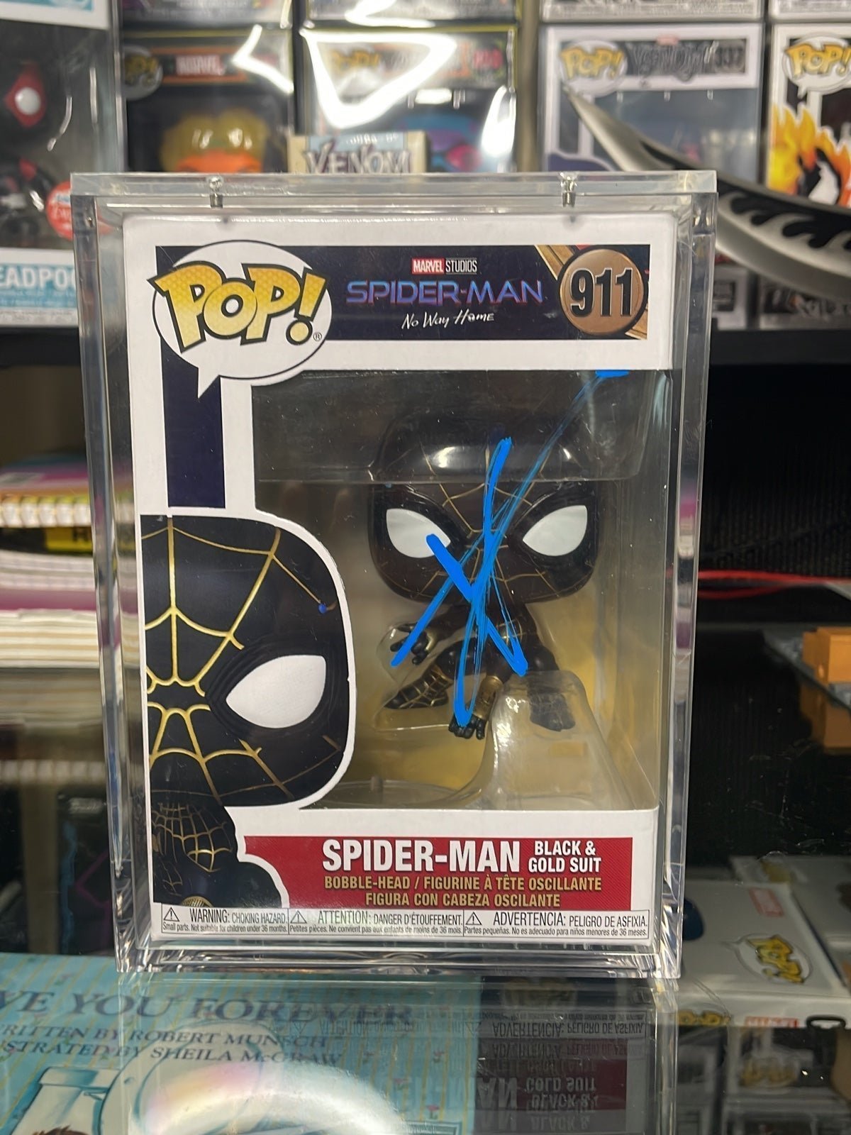 Tom Holland Autographed Spider-Man Funko Pop