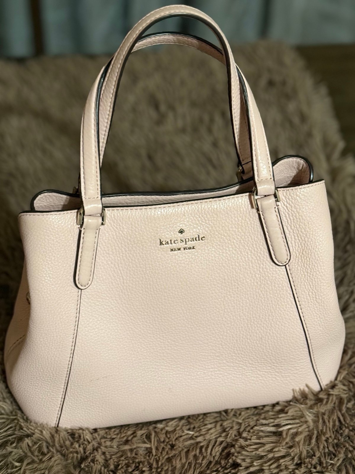 Kate Spade ♠️ Medium Jackson Triple Compartment Satchel Rose Smoke