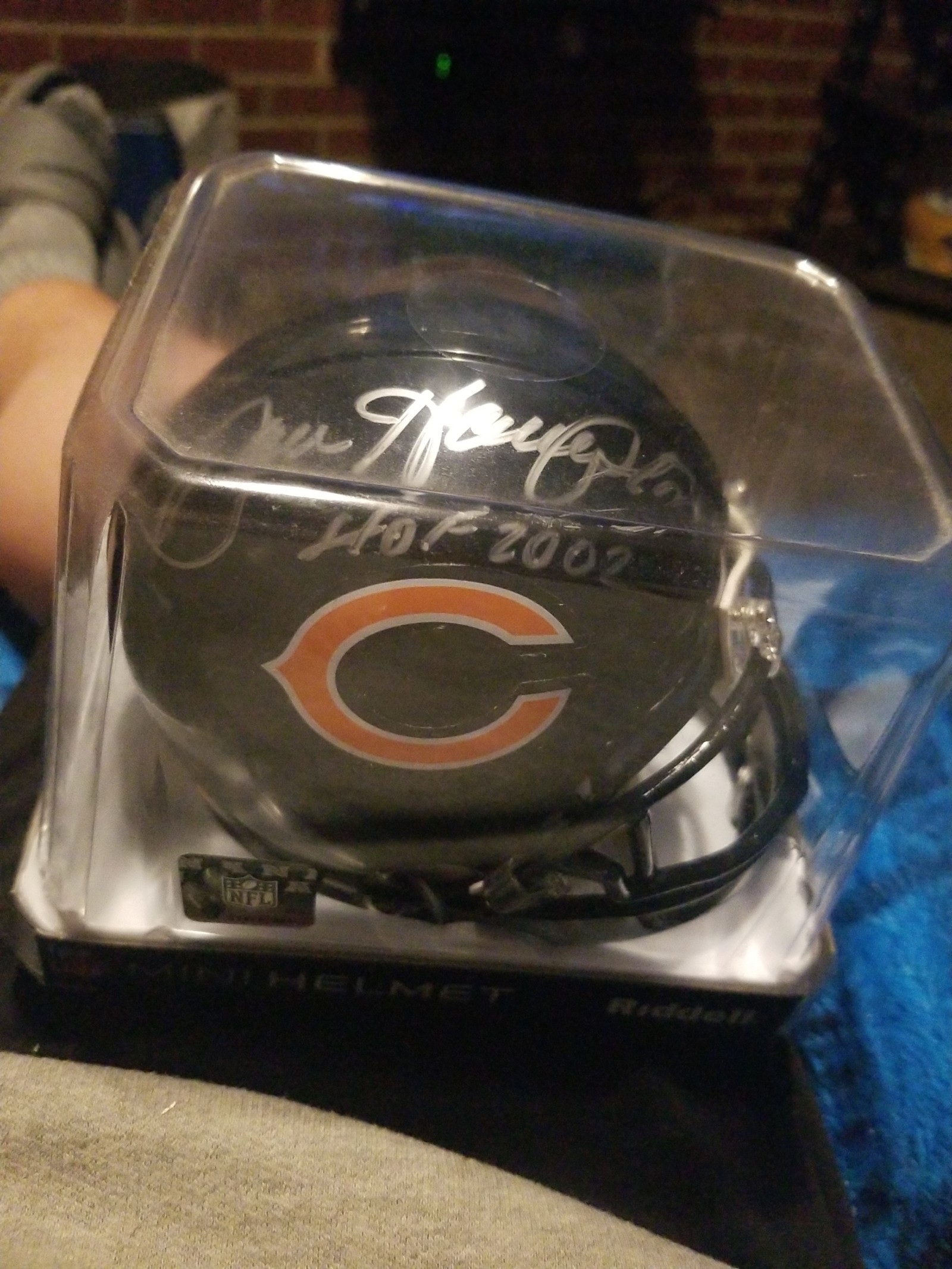 Chicago bears mini helmet