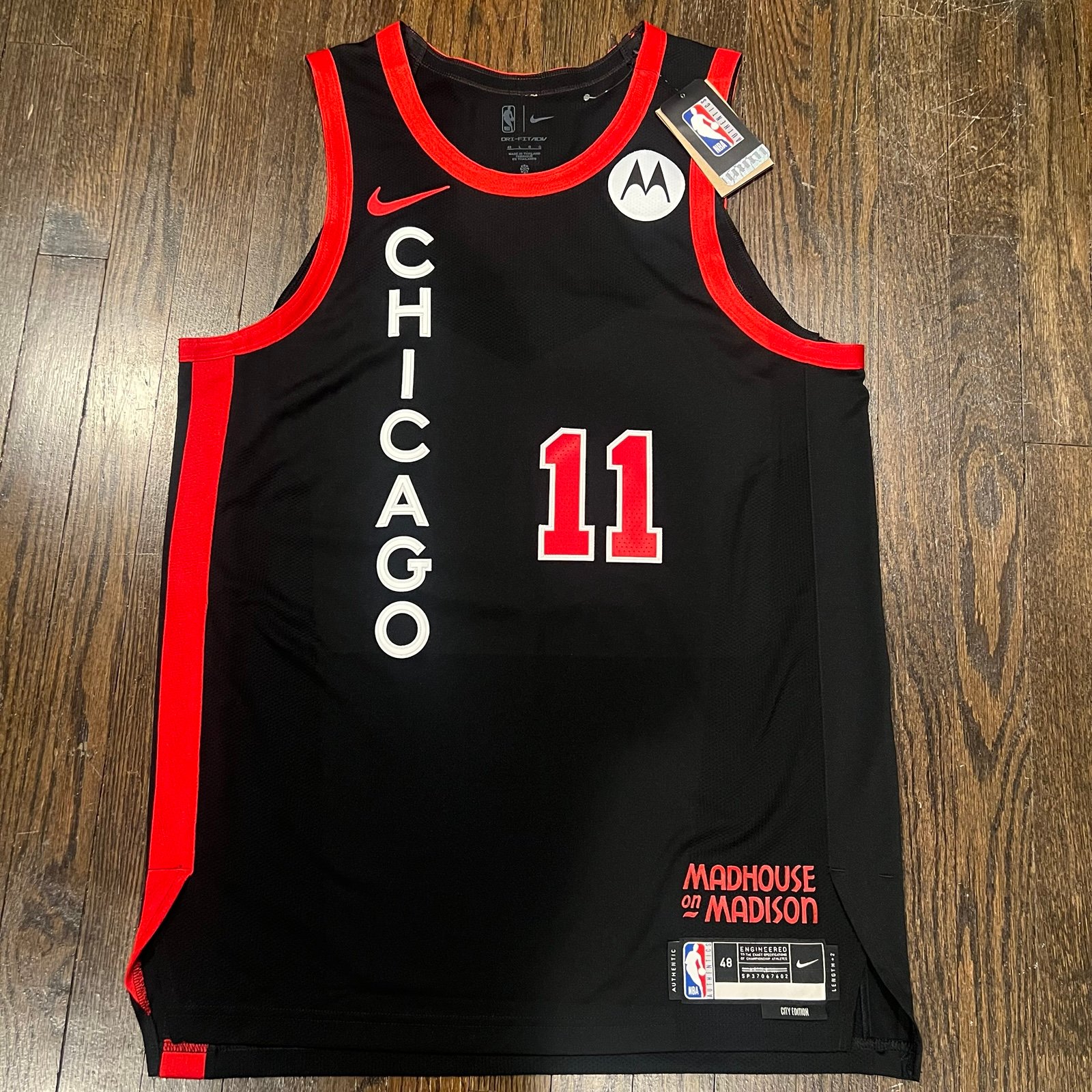 Nike Chicago Bulls Authentic Demar DeRozan City Edition Jersey MSRP 200 Size 48