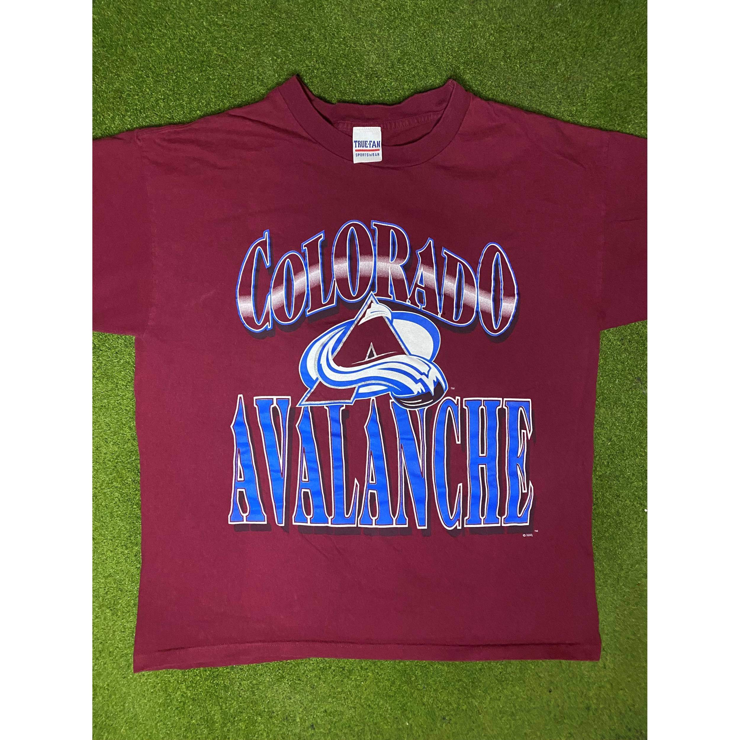 90s Colorado Avalanche - Vintage NHL T Shirt (Large)