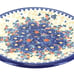 Blue Rose Polish Pottery Blue Dahlia Dinner Plate