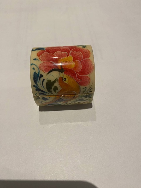 New Hand Made Gift Box Size 2 x 2 Multi Natural Colors: White, Red, Orange