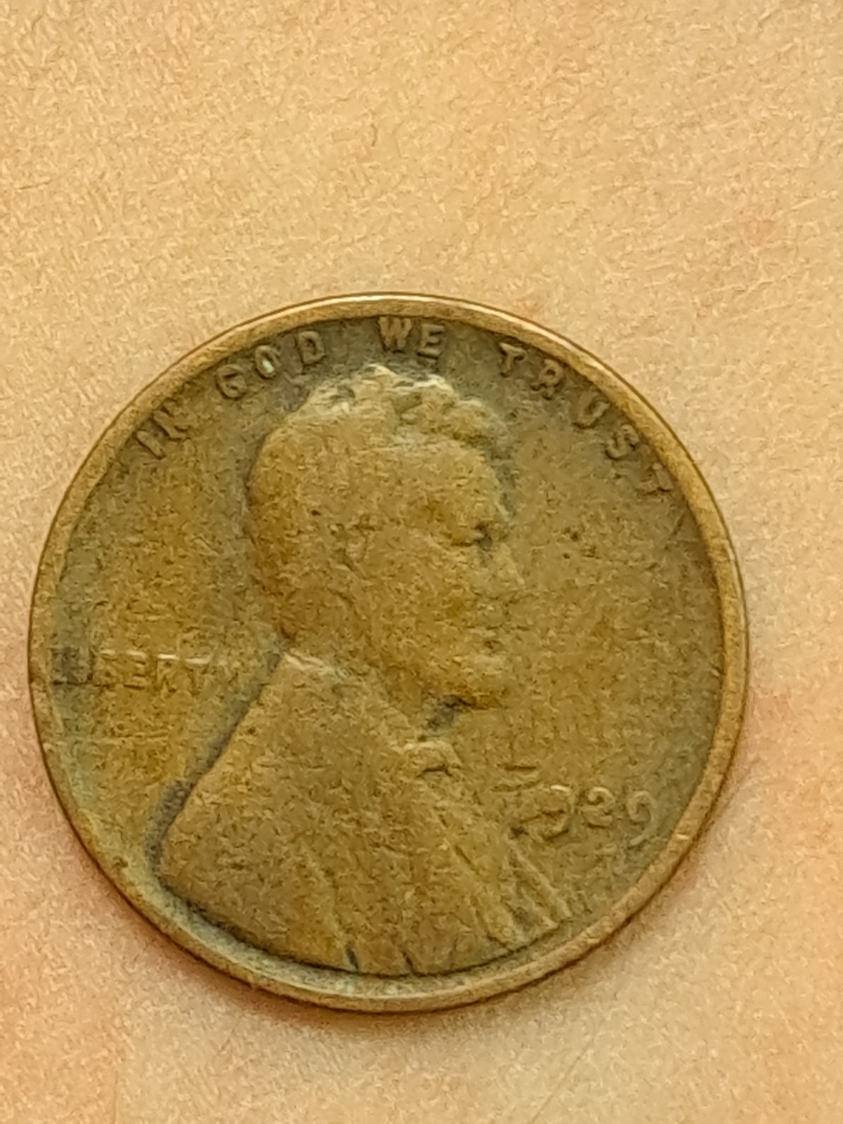 1929 wheat penny error