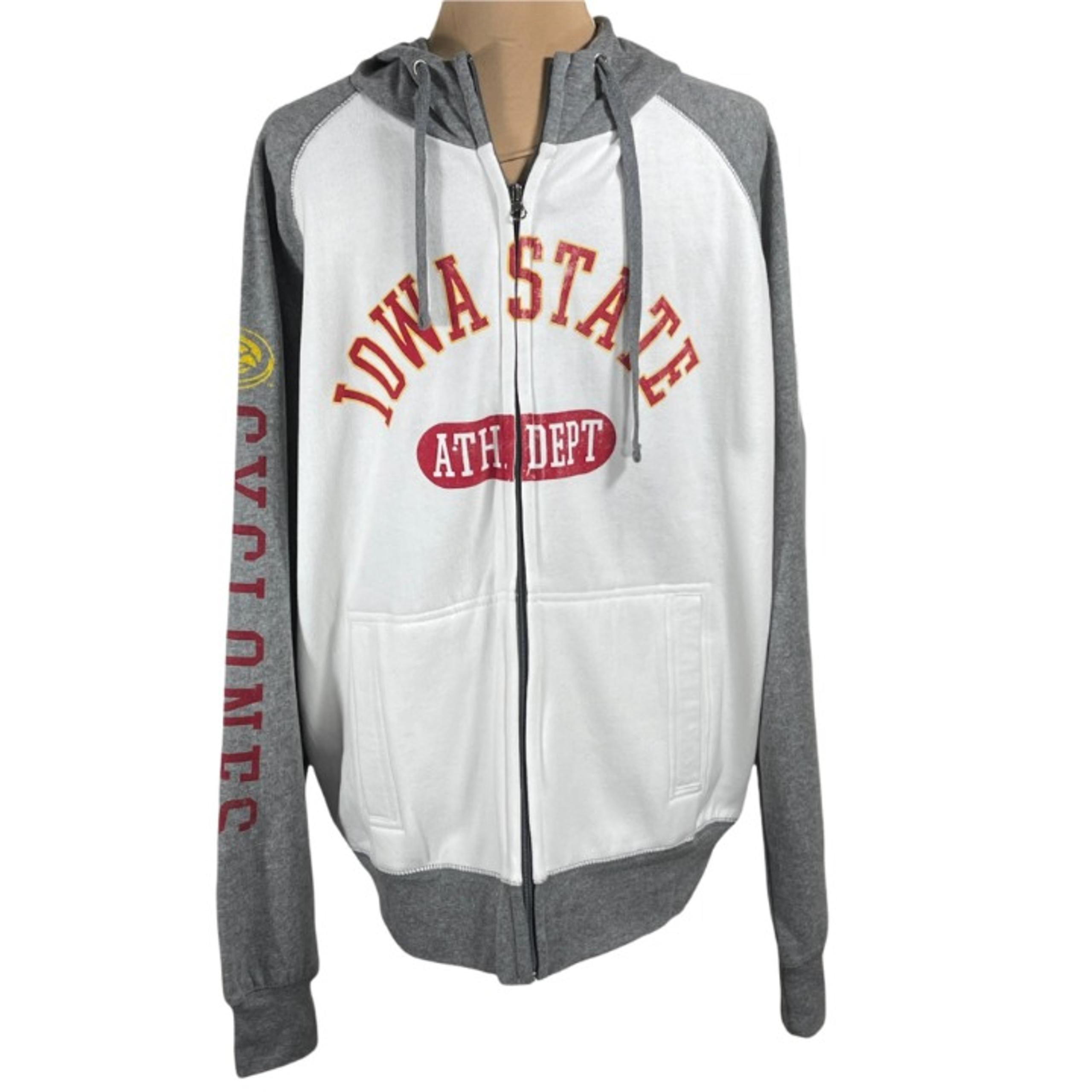 NWT Camp David Men's Iowa State Full Zip Fleece sweatshirt Jacket Size L Large