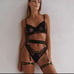 Lingerie set 3-Piece Black Bra Set Women . Lingerie Set Ladies