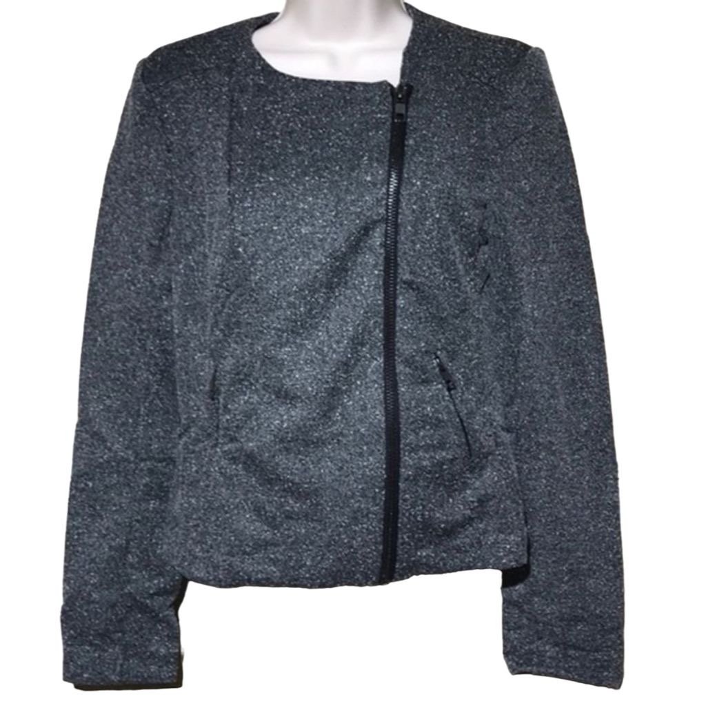 Catherine Malandrino Marled Motorcycle Jacket S
