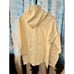 NWT Homme Femme Raw Edge Cream Hoodie size S
