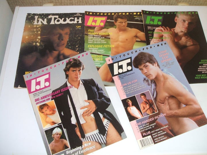 Lot of 5 Gay Interest In Touch for Men Magazines Vintage 1974-1987 Issues