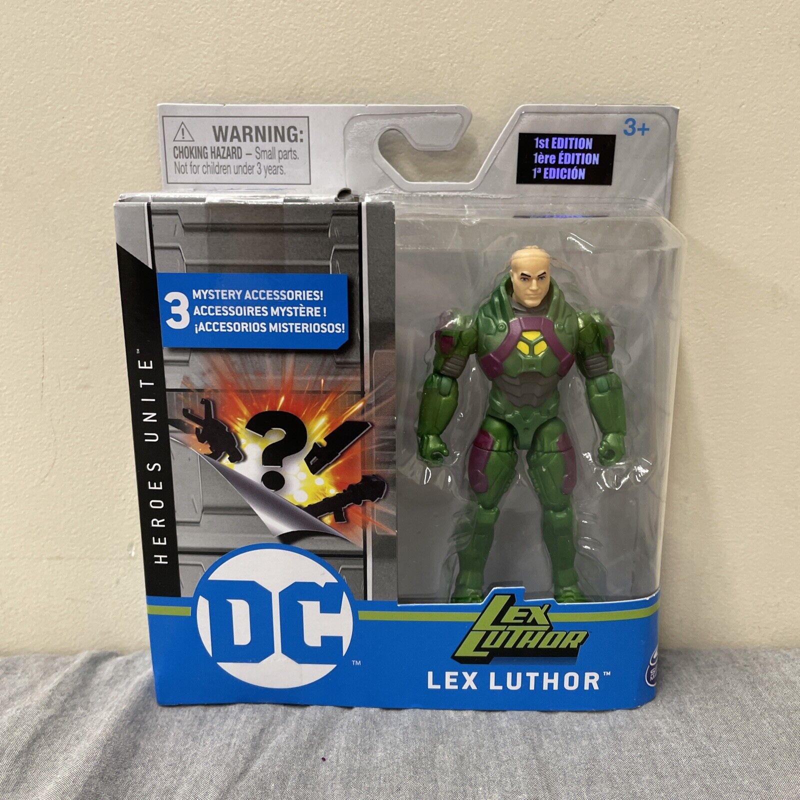 Sealed DC Spin Master Lex Luthor Figure *extremely Rare* Heroes Unite FS Charity