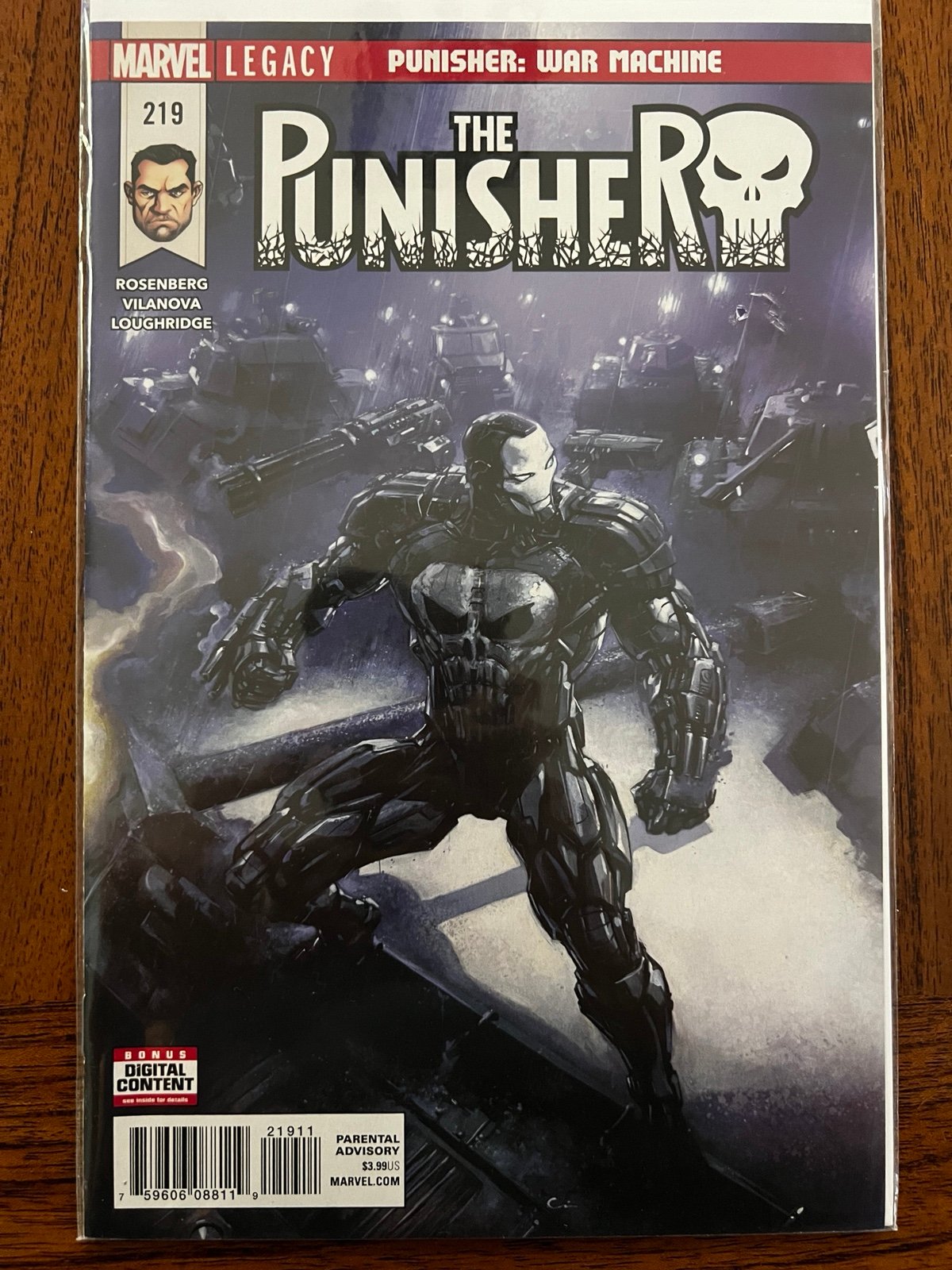Punisher 219 1st full Appearance Punisher War Machine Armor